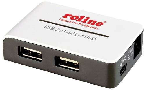 Roline 14.02.5013 4 Port USB-Kombi-Hub Weiß von Roline