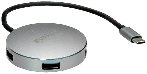 Roline 14.02.5036 4 Port USB-Kombi-Hub Grau von Roline