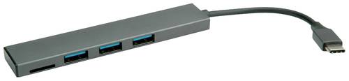 Roline 14.02.5051 3 Port USB-Kombi-Hub Grau von Roline