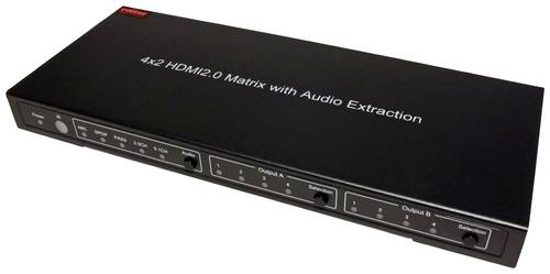 Roline 14013579 4x2 Port HDMI-Matrix-Switch HDMI Fernbedienung 3840 x 2160 Pixel Roline 14013579 4x2 Port HDMI-Matrix-Switch HDMI Fernbedienung 3840 x 2160 Pixel von Roline
