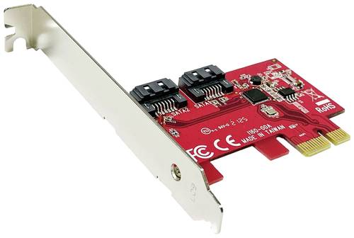 Roline 15062148 2 Port SATA Controller PCIe x1 Passend für (SSD): SATA SSD inkl. Low-Profile Slotbl von Roline