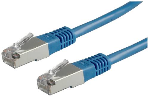 Roline 21.15.0344 RJ45 Netzwerkkabel, Patchkabel CAT 5e S/FTP 2.00m Blau 1St. von Roline