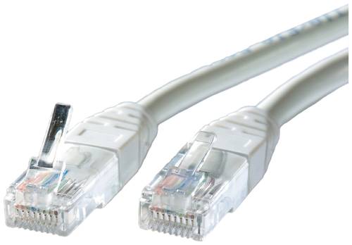 Roline 21.15.0503 RJ45 Netzwerkkabel, Patchkabel CAT 5e U/UTP 3.00m Grau von Roline