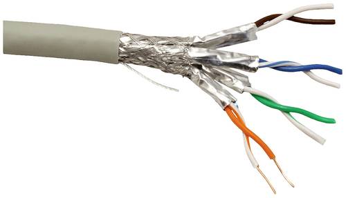 Roline 21.15.0884 Netzwerkkabel CAT 6a S/FTP Grau 300m von Roline