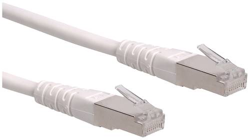 Roline 21.15.1316 RJ45 Netzwerkkabel, Patchkabel CAT 6 S/FTP 0.30m Weiß 1St. von Roline