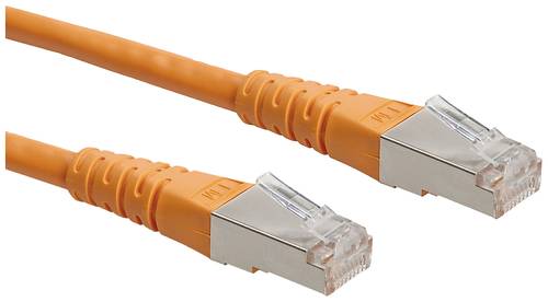 Roline 21.15.1317 RJ45 Netzwerkkabel, Patchkabel CAT 6 S/FTP 0.30m Orange von Roline