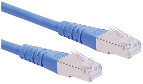 Roline 21.15.1324 RJ45 Netzwerkkabel, Patchkabel CAT 6 S/FTP 0.50m Blau von Roline