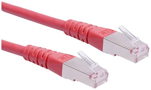 Roline 21.15.1371 RJ45 Netzwerkkabel, Patchkabel CAT 6 S/FTP 7.00m Rot 1St. von Roline