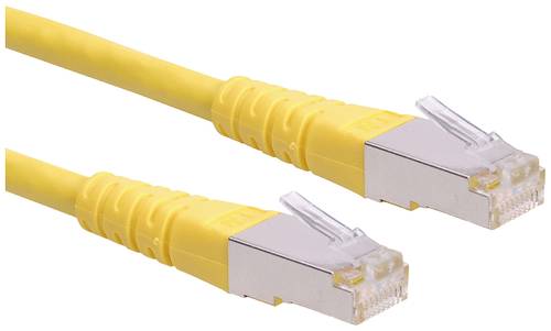 Roline 21.15.1382 RJ45 Netzwerkkabel, Patchkabel CAT 6 S/FTP 10.00m Gelb 1St. von Roline