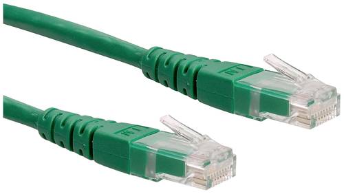 Roline 21.15.1523 RJ45 Netzwerkkabel, Patchkabel CAT 6 U/UTP 0.50m Grün von Roline