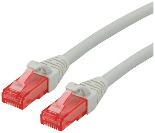 Roline 21.15.2504 RJ45 Netzwerkkabel, Patchkabel CAT 6 U/UTP 1.50m Grau 1St. von Roline