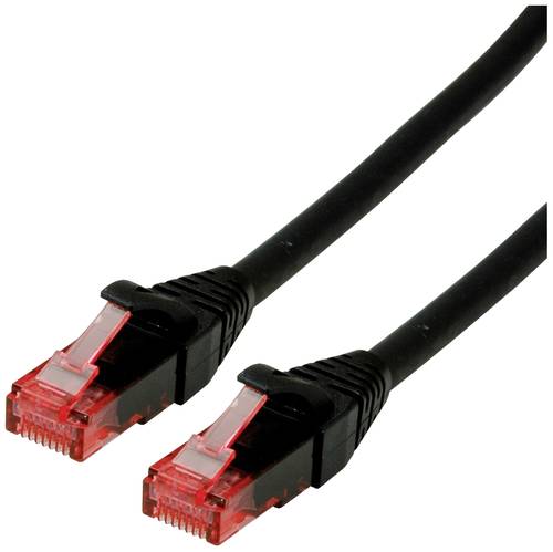 Roline 21.15.2552 RJ45 Netzwerkkabel, Patchkabel CAT 6 U/UTP 2.00m Schwarz 1St. von Roline