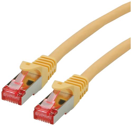 Roline 21.15.2620 RJ45 Netzwerkkabel, Patchkabel CAT 6 S/FTP 0.50m Gelb 1St. von Roline