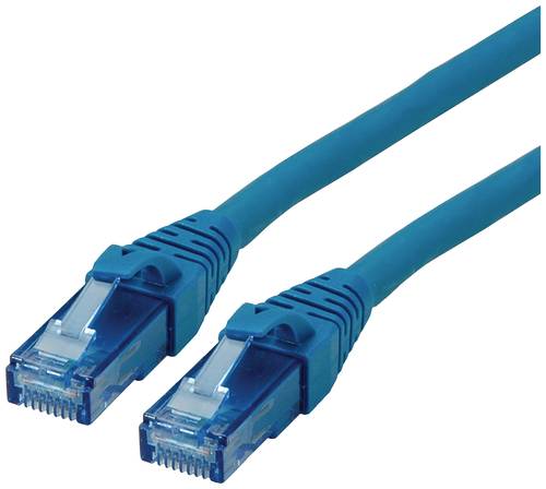 Roline 21.15.2740 RJ45 Netzwerkkabel, Patchkabel CAT 6a U/UTP 0.50m Blau 1St. von Roline