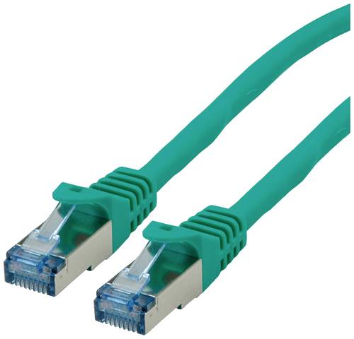 Roline 21.15.2832 RJ45 Netzwerkkabel, Patchkabel CAT 6a S/FTP 2.00m Grün 1St. von Roline