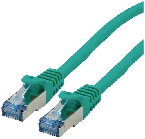 Roline 21.15.2832 RJ45 Netzwerkkabel, Patchkabel CAT 6a S/FTP 2.00m Grün 1St. von Roline