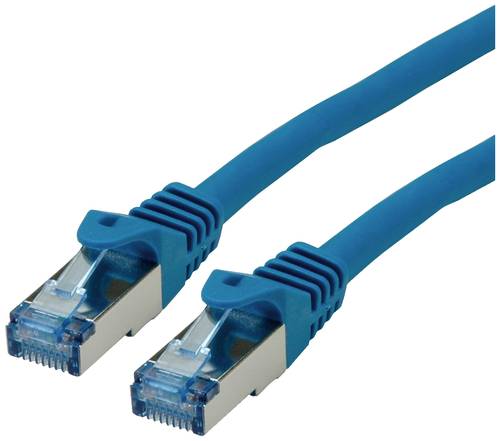 Roline 21.15.2842 RJ45 Netzwerkkabel, Patchkabel CAT 6a S/FTP 2.00m Blau, Rot 1St. von Roline