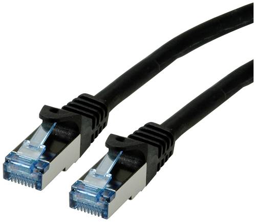Roline 21.15.2856 RJ45 Netzwerkkabel, Patchkabel CAT 6a S/FTP 7.50m Schwarz 1St. von Roline
