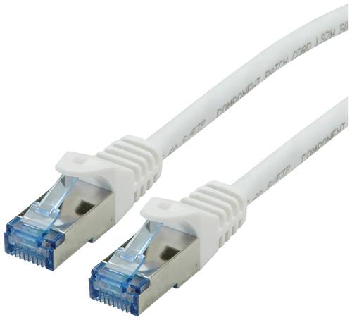 Roline 21.15.2866 RJ45 Netzwerkkabel, Patchkabel CAT 6a S/FTP 7.50m Weiß, Rot 1St. von Roline