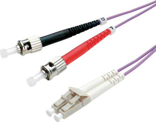 Roline 21.15.8770 Glasfaser LWL Anschlusskabel [1x LC-Stecker - 1x ST-Stecker] 50/125 µ Multimode O von Roline
