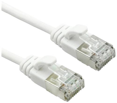 Roline 21151699 RJ45 Netzwerkkabel, Patchkabel CAT 6a U/FTP 0.30m Weiß 1St. von Roline