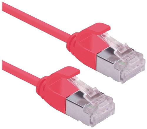 Roline 21153310 RJ45 Netzwerkkabel, Patchkabel CAT 6a U/FTP 0.15m Rot von Roline