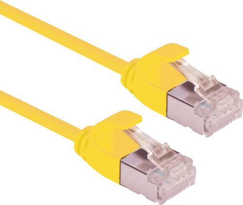 Roline 21153320 RJ45 Netzwerkkabel, Patchkabel CAT 6a U/FTP 0.15m Gelb von Roline