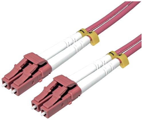 Roline 21158614 Glasfaser LWL Anschlusskabel LC 7.00m Violett 1St. von Roline