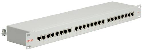 Roline 26.11.0329 24 Port Netzwerk-Patchpanel 483mm (19 ) CAT 5e 1 HE von Roline