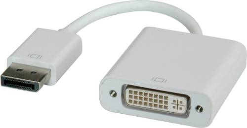 Roline DisplayPort / DVI Adapterkabel DisplayPort Stecker, DVI-D 24+1pol. Buchse 0.15m Grau 12.03.31 von Roline