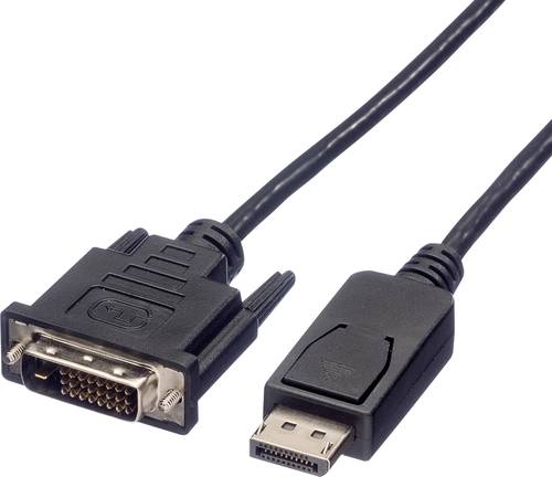 Roline DisplayPort / DVI Adapterkabel DisplayPort Stecker, DVI-D 24+1pol. Stecker 1.00m Schwarz 11.0 von Roline