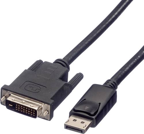 Roline DisplayPort / DVI Adapterkabel DisplayPort Stecker, DVI-D 24+1pol. Stecker 1.50m Schwarz 11.0 von Roline