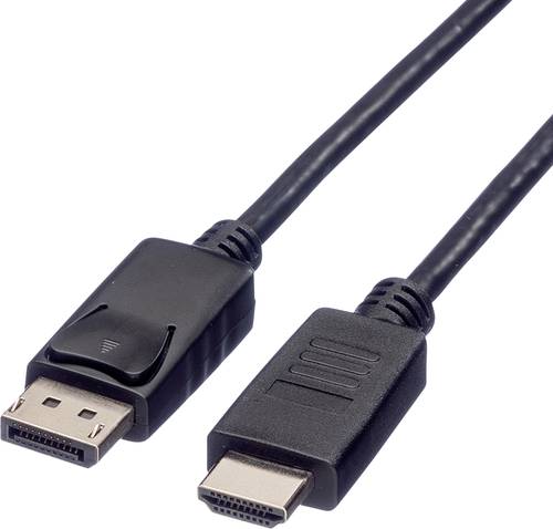 Roline DisplayPort / HDMI Adapterkabel DisplayPort Stecker, HDMI-A Stecker 1.00m Schwarz 11.04.5780 von Roline