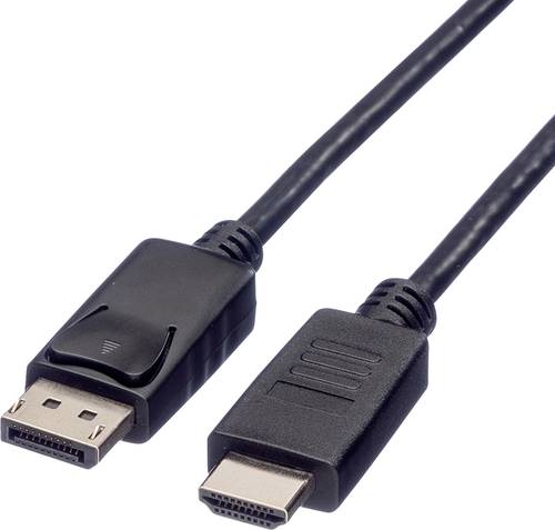 Roline DisplayPort / HDMI Adapterkabel DisplayPort Stecker, HDMI-A Stecker 3.00m Schwarz 11.04.5782 von Roline