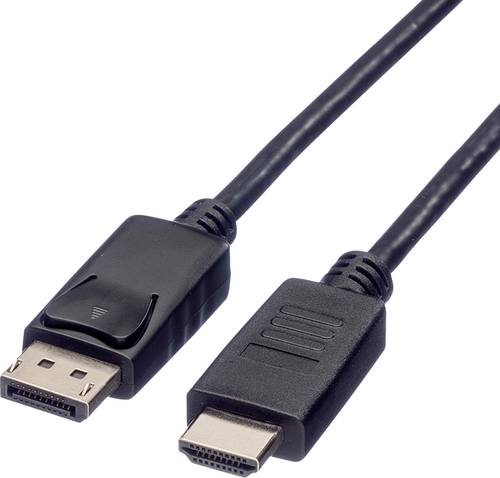 Roline DisplayPort / HDMI Adapterkabel DisplayPort Stecker, HDMI-A Stecker 4.50m Schwarz 11.04.5783 von Roline