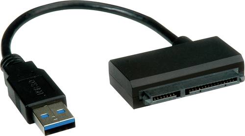 Roline Festplatten/SSD Adapter [1x USB 3.2 Gen 1 Stecker A (USB 3.0) - 1x SATA-Kombi-Buchse 7+15pol. von Roline