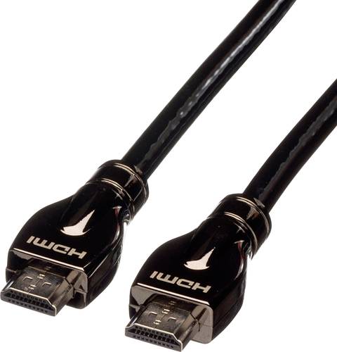 Roline HDMI Anschlusskabel HDMI-A Stecker, HDMI-A Stecker 20.00m Schwarz 11.04.5687 doppelt geschirm von Roline