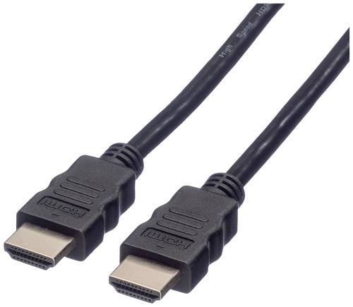 Roline HDMI Anschlusskabel HDMI-A Stecker 1.00m Schwarz 11.04.5541 Geschirmt HDMI-Kabel von Roline