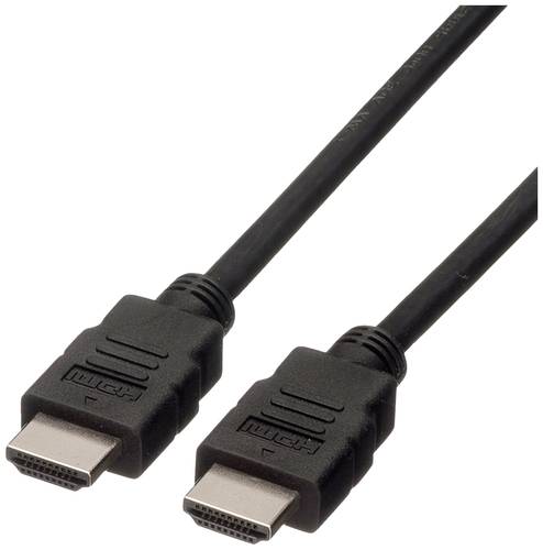 Roline HDMI Anschlusskabel HDMI-A Stecker 1.00m Schwarz 11.04.5731 Geschirmt HDMI-Kabel von Roline