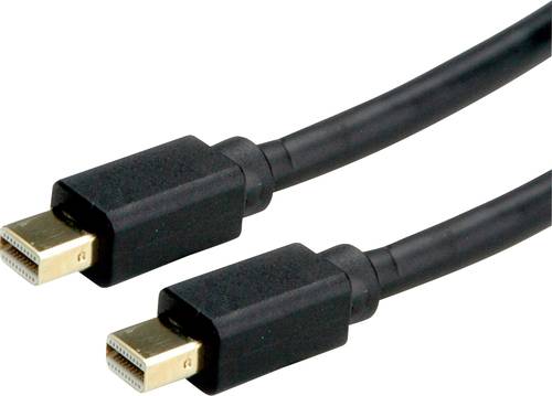 Roline Mini-DisplayPort Anschlusskabel Mini DisplayPort Stecker, Mini DisplayPort Stecker 1.00m Schw von Roline