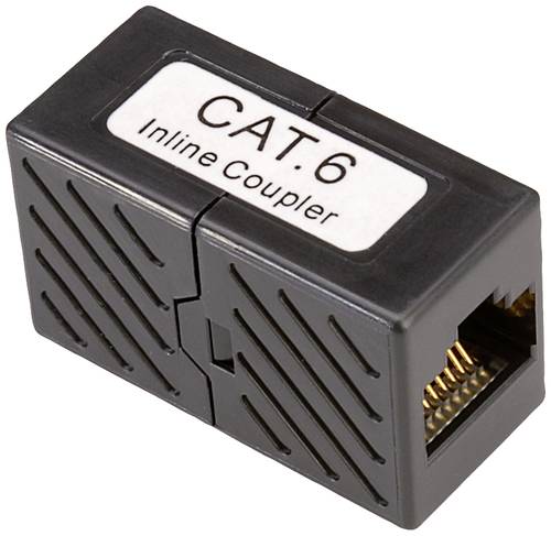 Roline RJ45-Kupplung RJ45 Adapter CAT 6 Schwarz von Roline