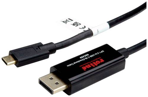 Roline USB-C®, DisplayPort Adapter [1x USB-C® Stecker - 1x DisplayPort Stecker] 11.04.5958 Display von Roline