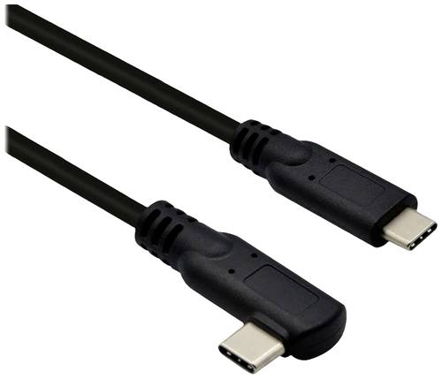 Roline USB-C® Kabel USB-C® Stecker 1.00m Schwarz 11029075 von Roline