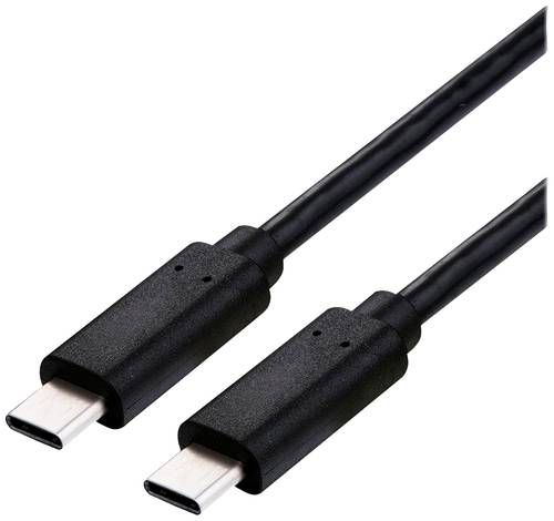 Roline USB-C® Kabel USB-C® Stecker 1.00m Schwarz 11029082 von Roline