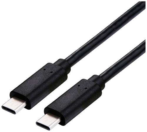Roline USB-C® Kabel USB4® USB-C® Stecker 0.80m Schwarz Geschirmt 11029101 von Roline