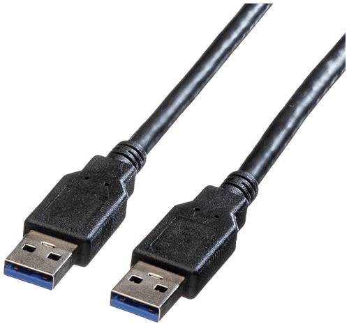 Roline USB-Kabel USB 3.2 Gen1 (USB 3.0 / USB 3.1 Gen1) USB-A Stecker 3.00m Schwarz Geschirmt 11.02.8 von Roline
