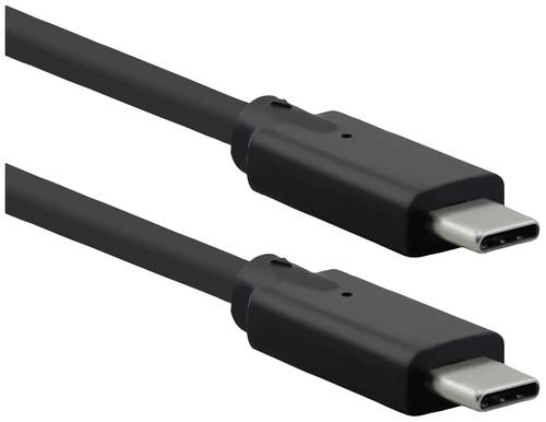 Roline USB-Kabel USB 3.2 Gen2x2 USB-C® Stecker 0.50m Schwarz Geschirmt 11.02.9070 von Roline