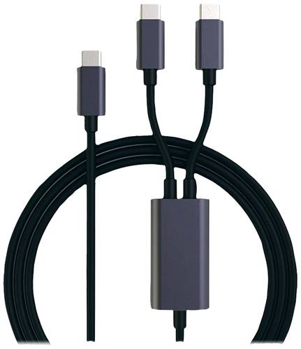 Roline USB-Ladekabel USB-C® Stecker 1.85m Schwarz 11028308 von Roline