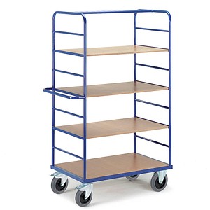 Rollcart Etagenwagen 08-7607 blau 120,0 x 70,0 x 188,0 cm von Rollcart