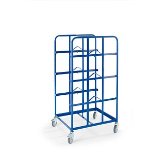 Rollcart Kommissionierwagen 16-4410 blau 2 x 41,0 x 2 x 61,0 x 152,0 cm von Rollcart